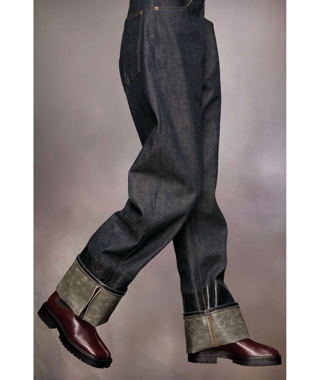 MAISON MARGIELA Бордовые кожаные высокие ботинки, фото 8