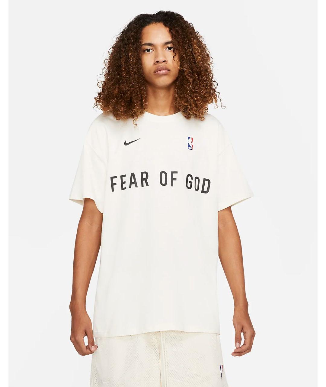 FEAR OF GOD Белая хлопковая футболка, фото 2