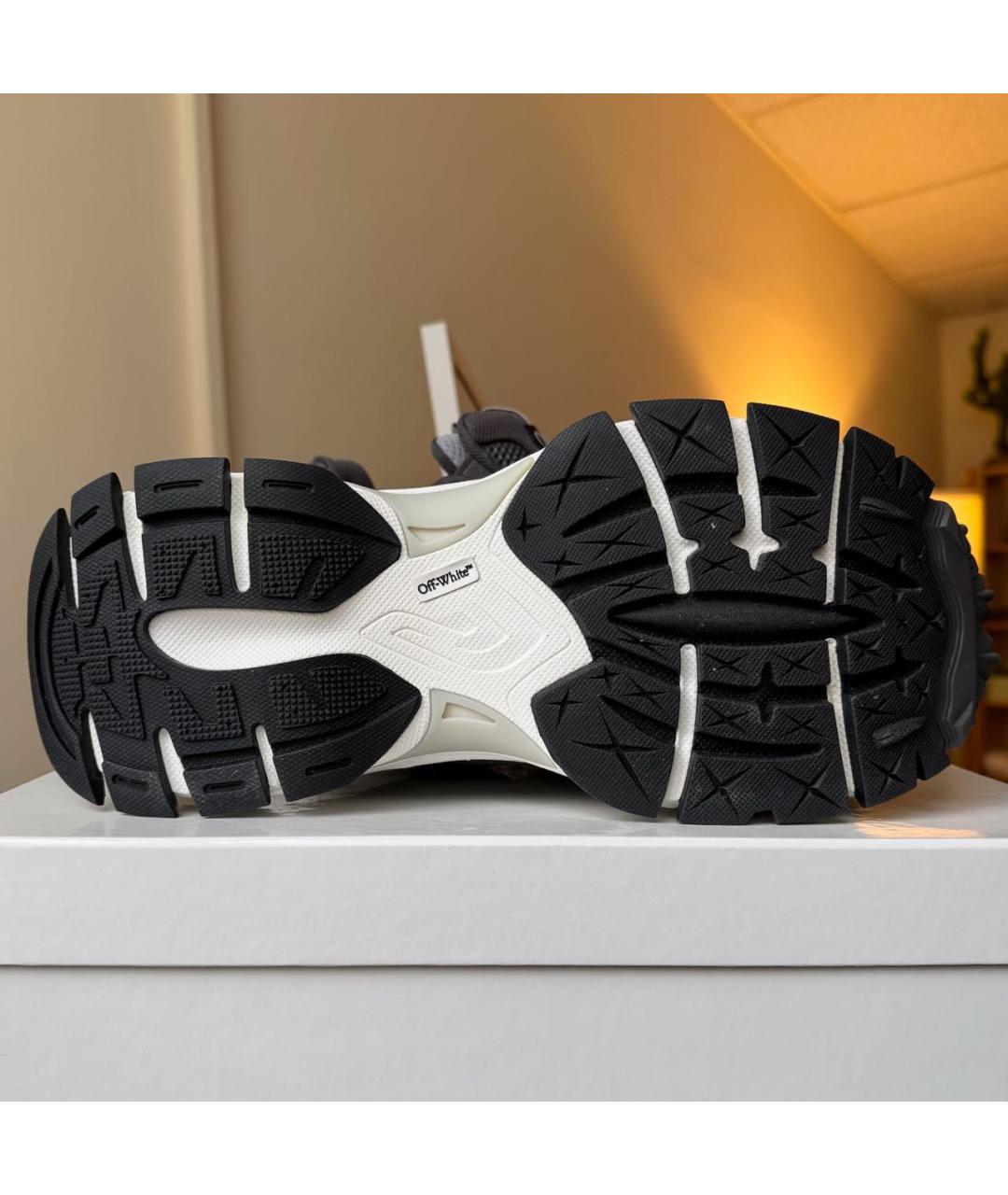 OFF-WHITE Серые низкие кроссовки / кеды, фото 8