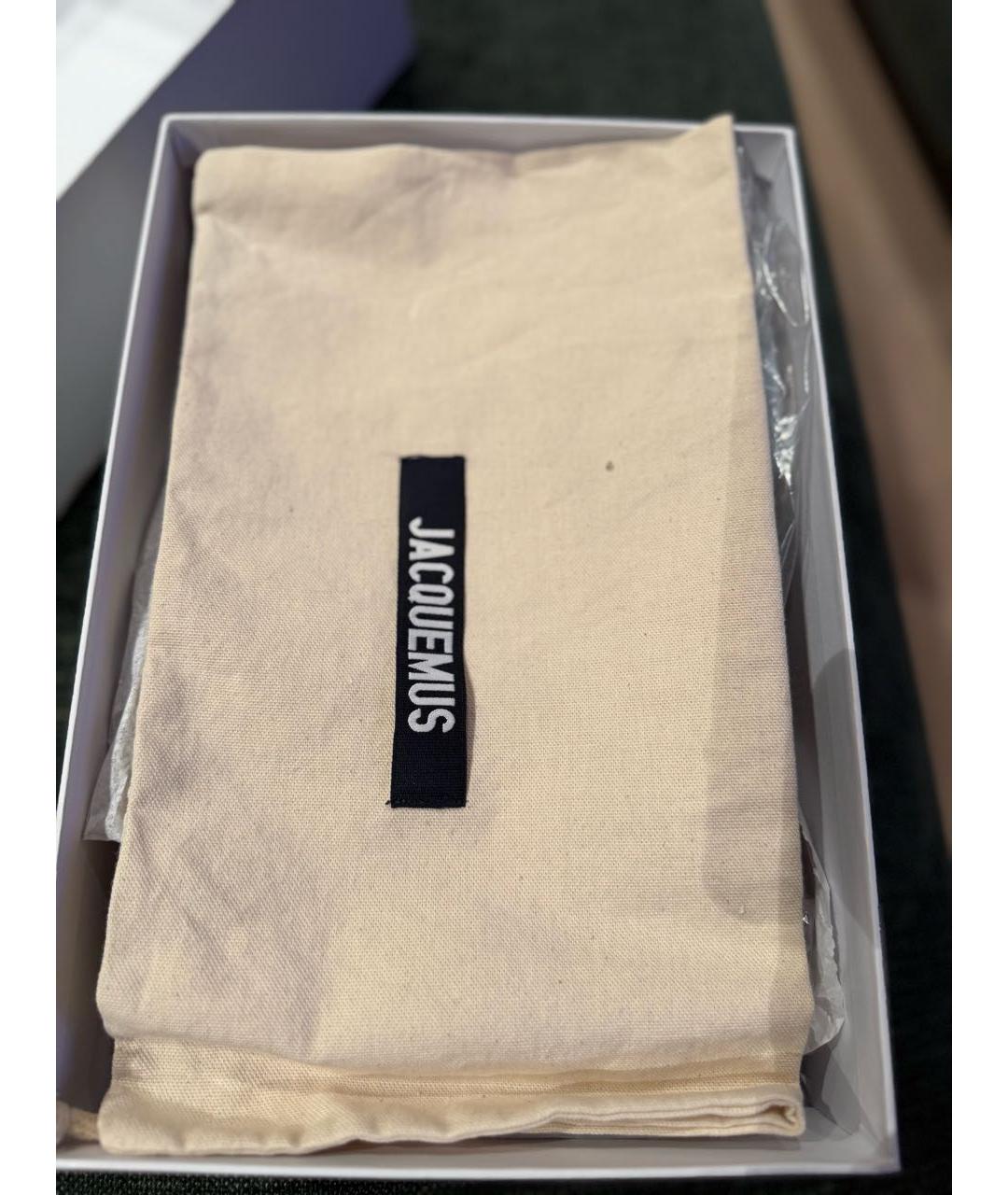 JACQUEMUS Голубые замшевые мюли, фото 8