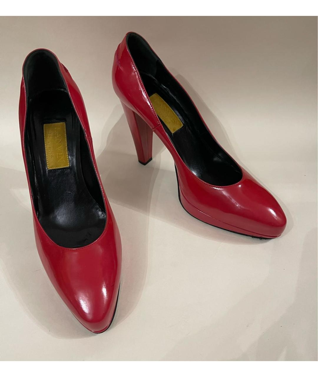 LANVIN Розовые туфли из лакированной кожи, фото 2