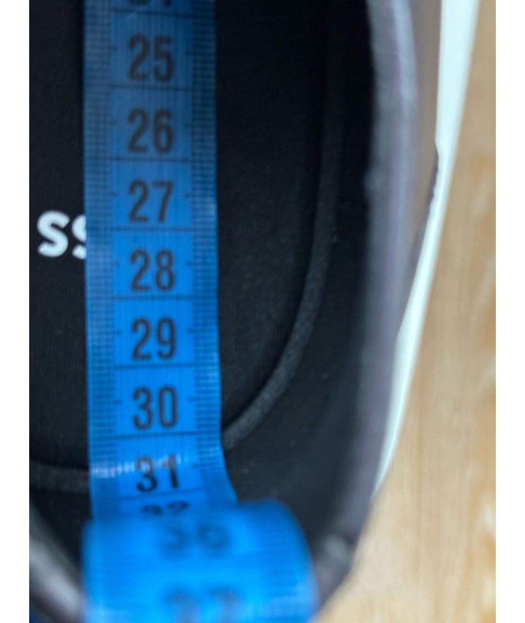 HUGO BOSS Антрацитовые кожаные туфли, фото 5