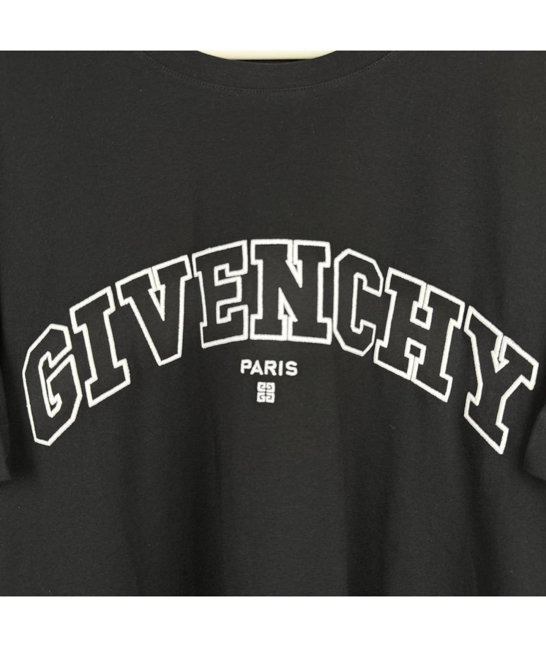 GIVENCHY Черная хлопковая футболка, фото 5