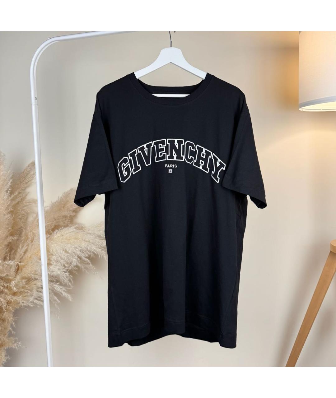 GIVENCHY Черная хлопковая футболка, фото 3