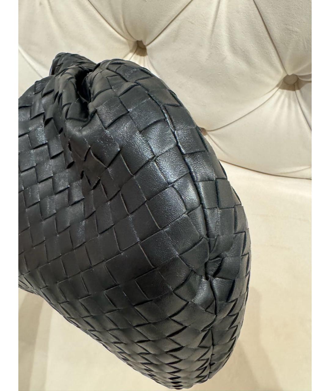 BOTTEGA VENETA Черная кожаная сумка с короткими ручками, фото 3