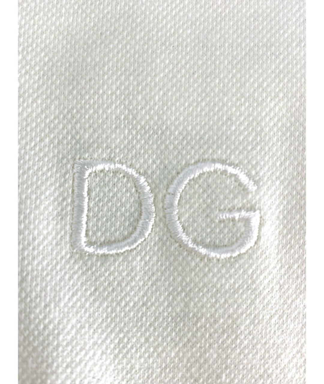 DOLCE&GABBANA Белая хлопко-эластановая рубашка, фото 4