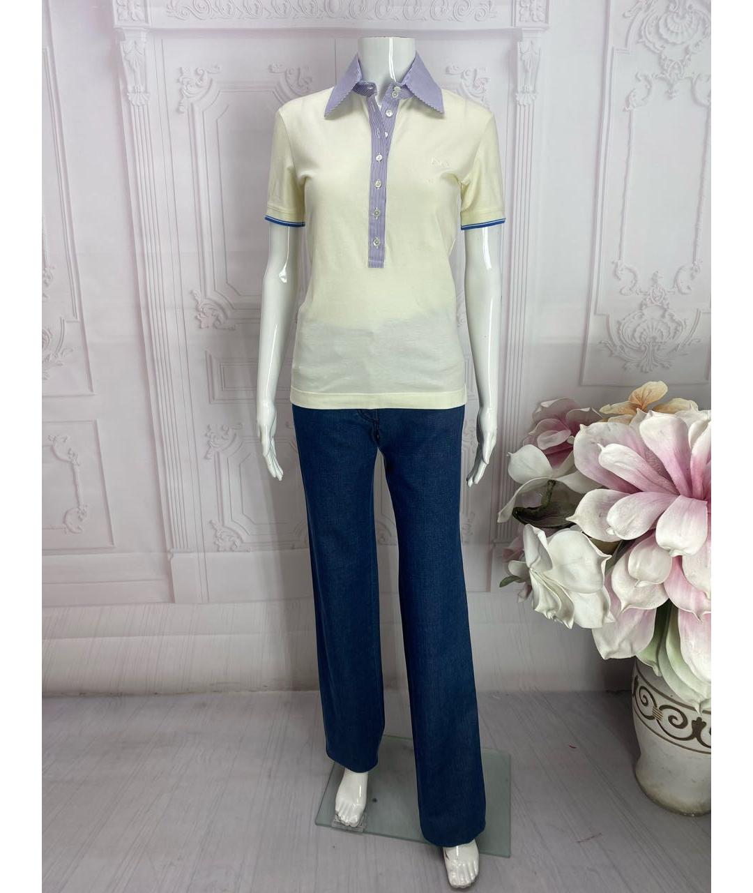 DOLCE&GABBANA Белая хлопко-эластановая рубашка, фото 8