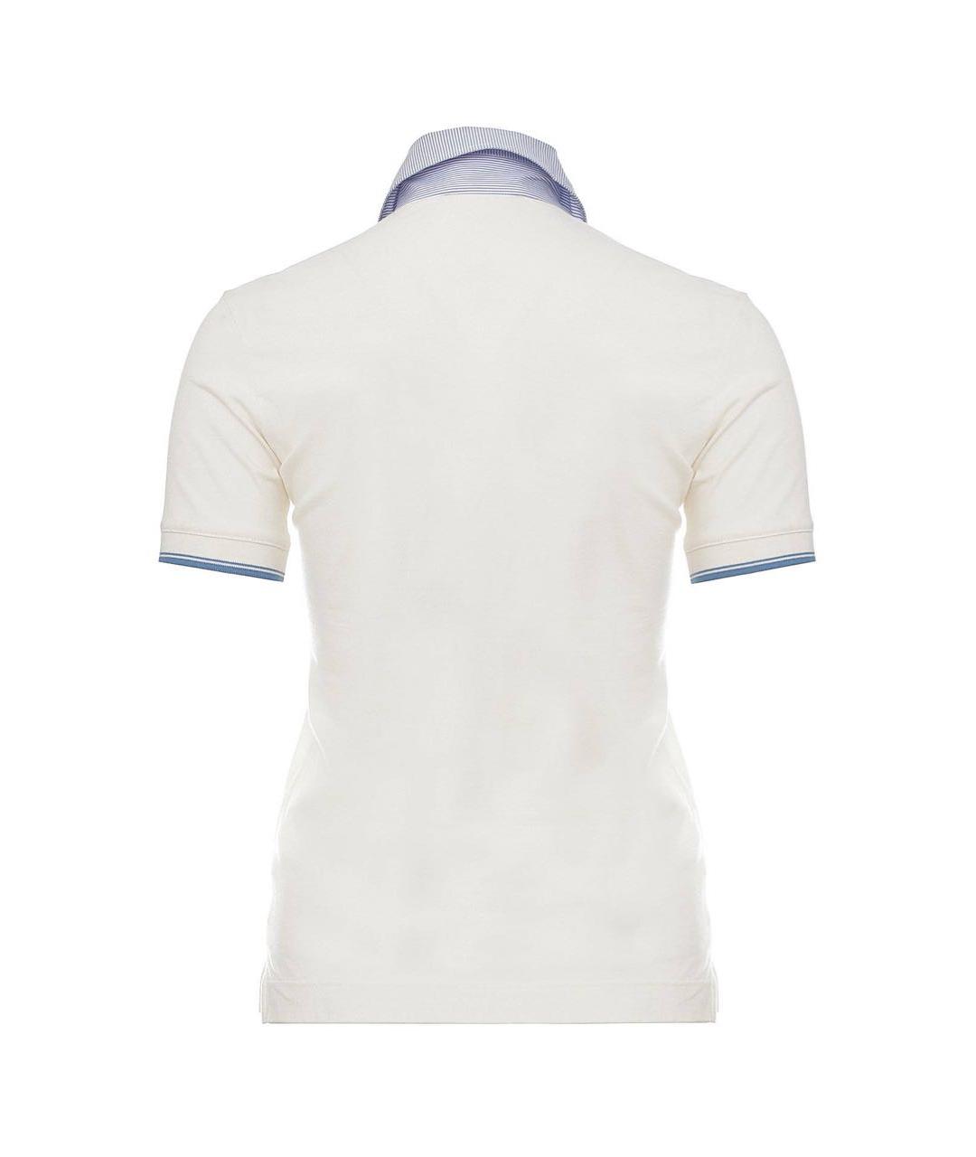 DOLCE&GABBANA Белая хлопко-эластановая рубашка, фото 2