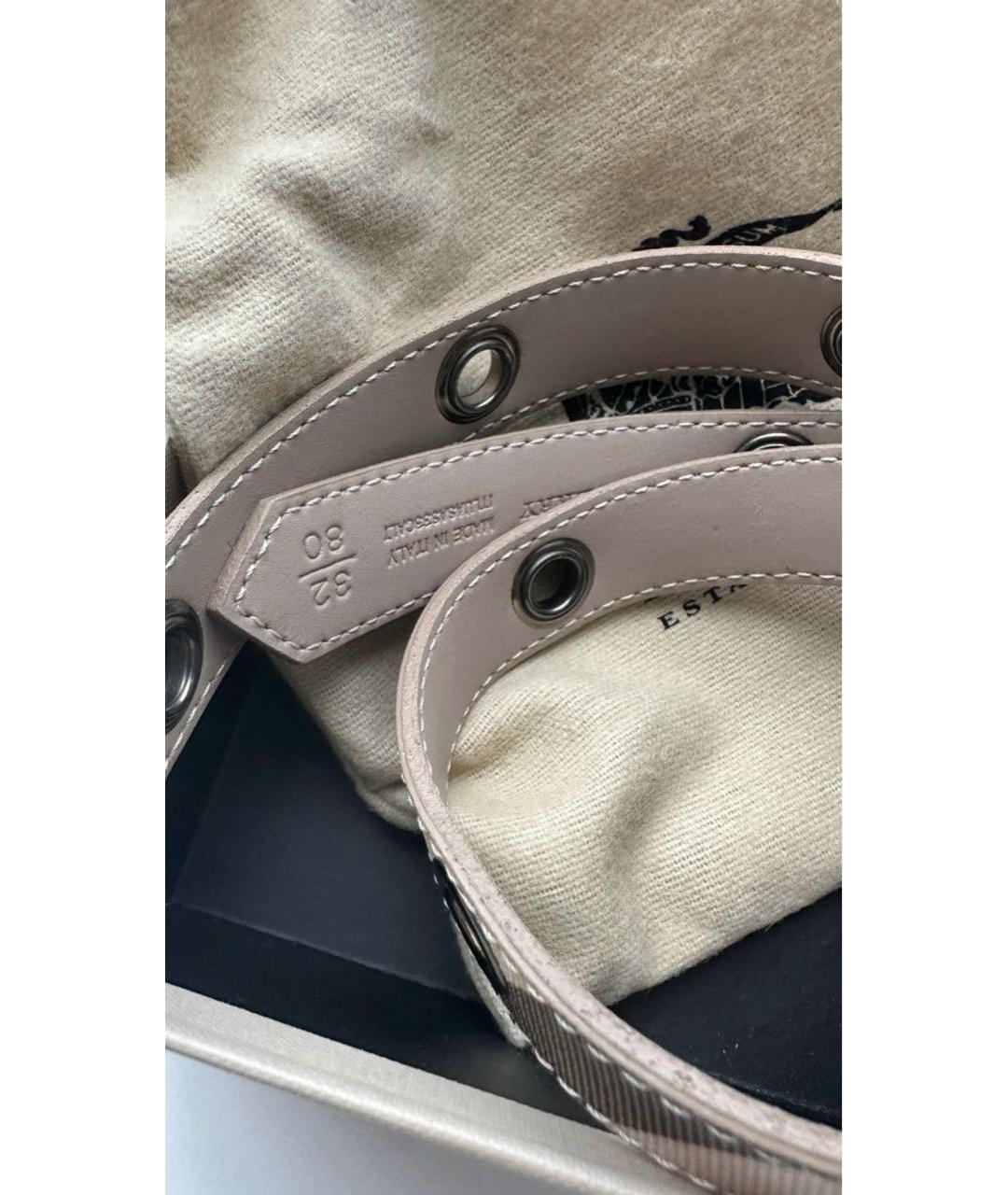 BURBERRY Бежевый ремень, фото 3