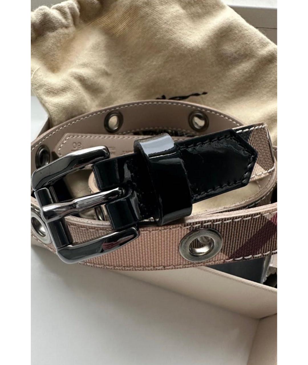 BURBERRY Бежевый ремень, фото 2