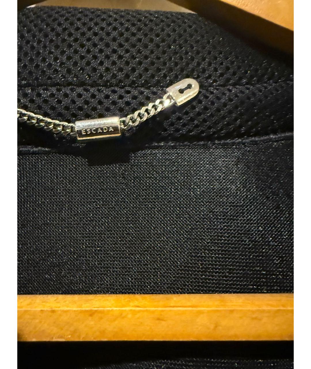 ESCADA Черное полиэстеровое пальто, фото 3