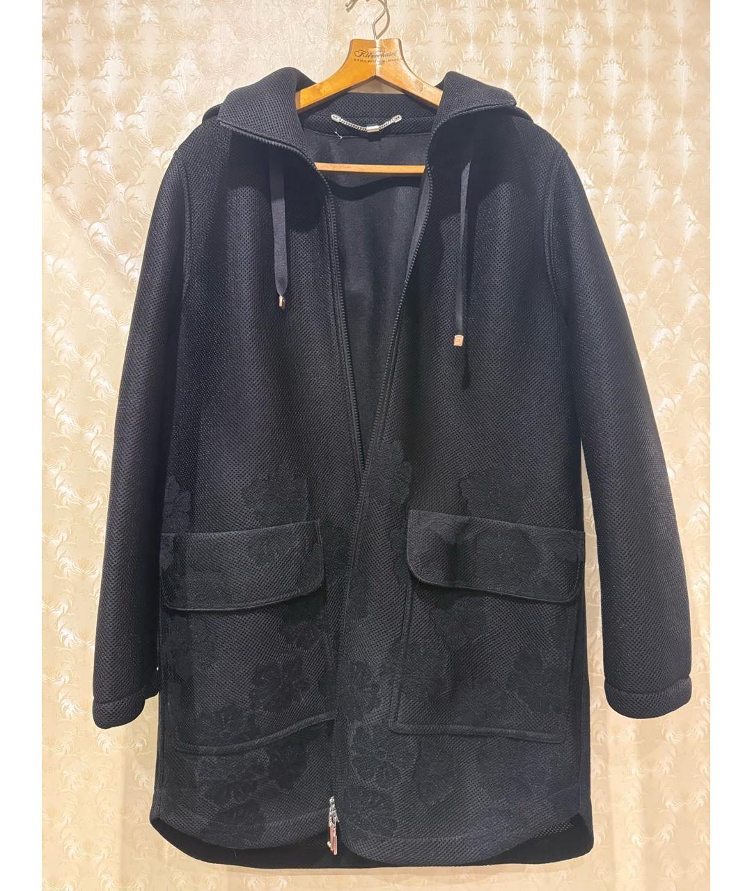 ESCADA Черное полиэстеровое пальто, фото 5