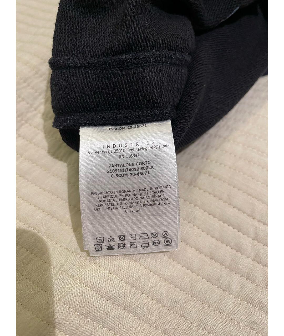 MONCLER Темно-синие хлопковые шорты, фото 4