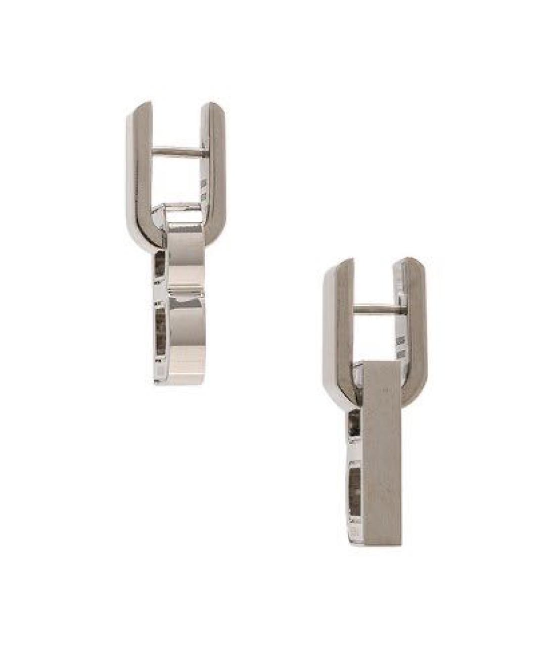 BALENCIAGA Серебряные латунные серьги, фото 2