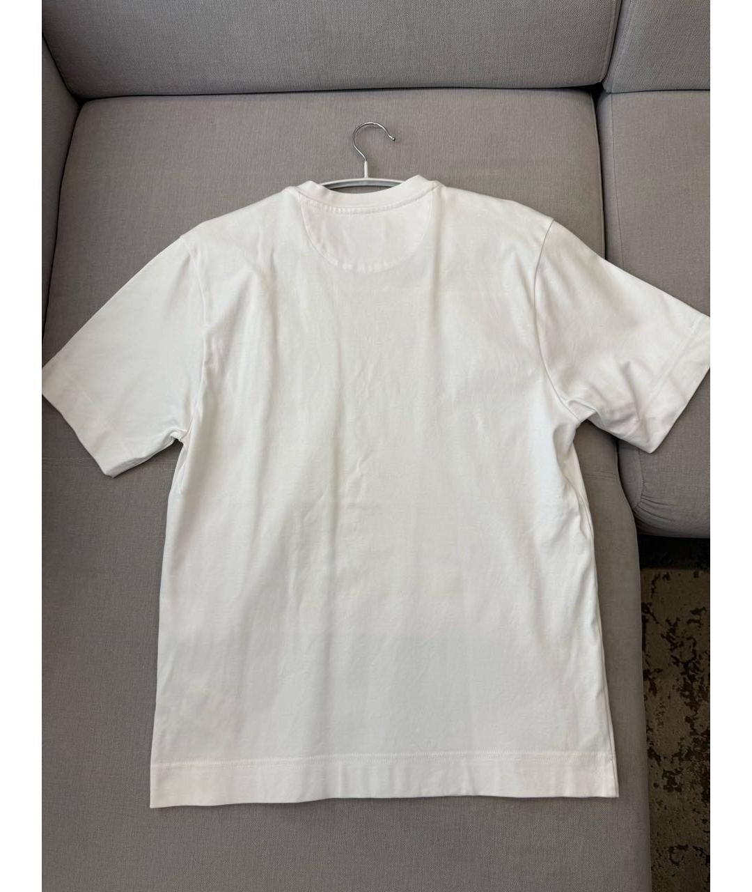 FENDI Белая хлопковая футболка, фото 2