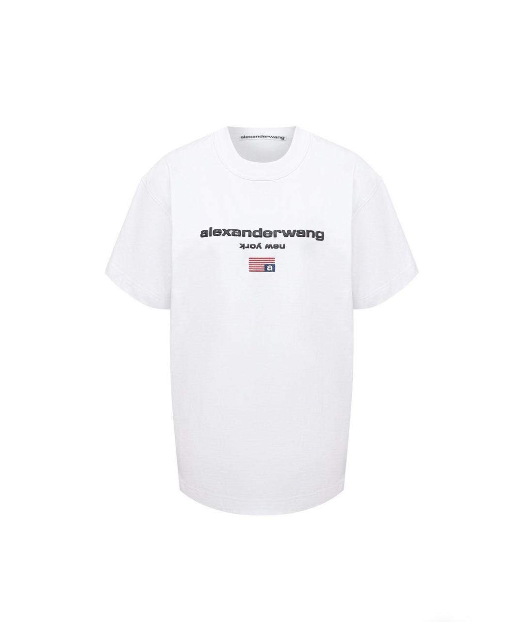 ALEXANDER WANG Белая хлопковая футболка, фото 1