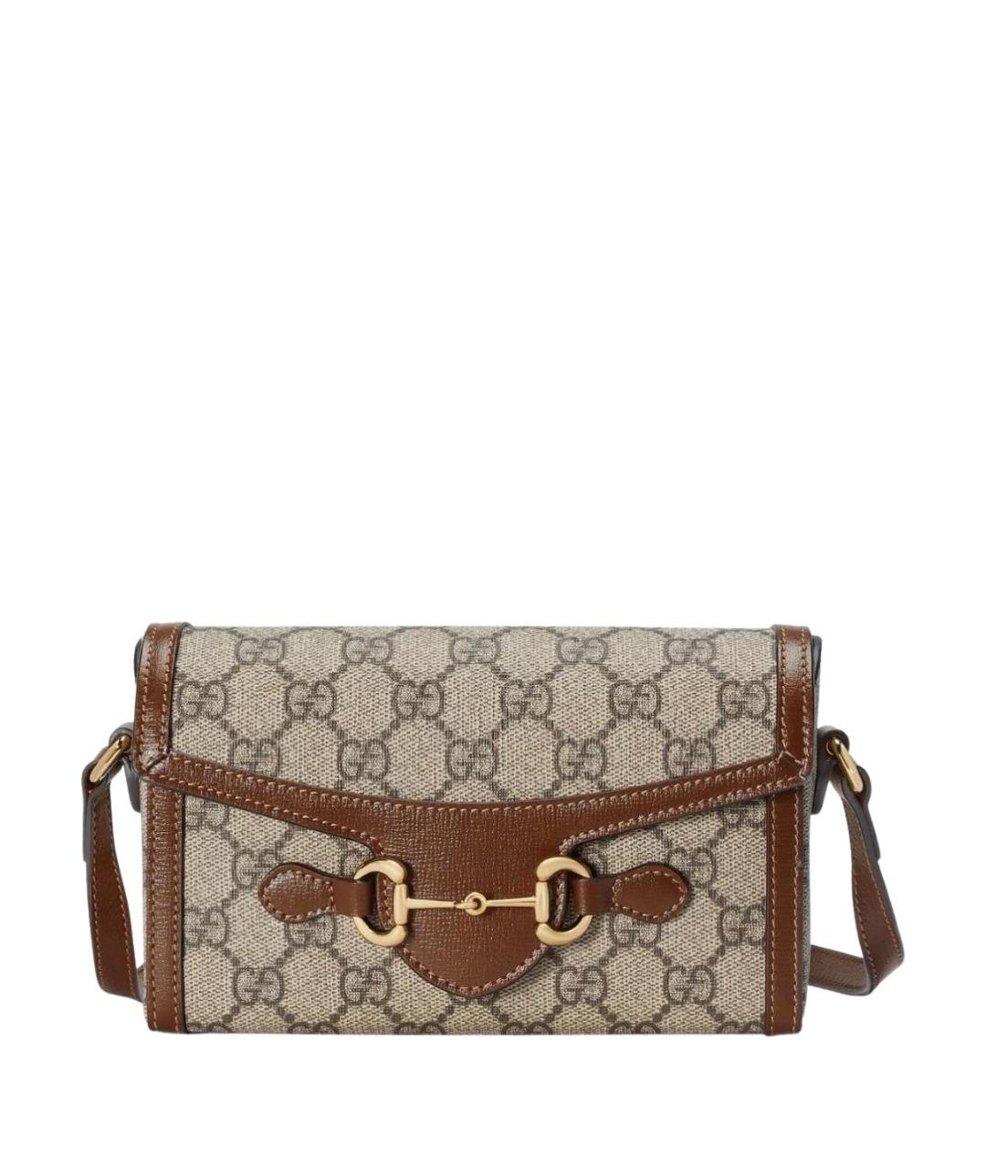 GUCCI Коричневая сумка через плечо, фото 1