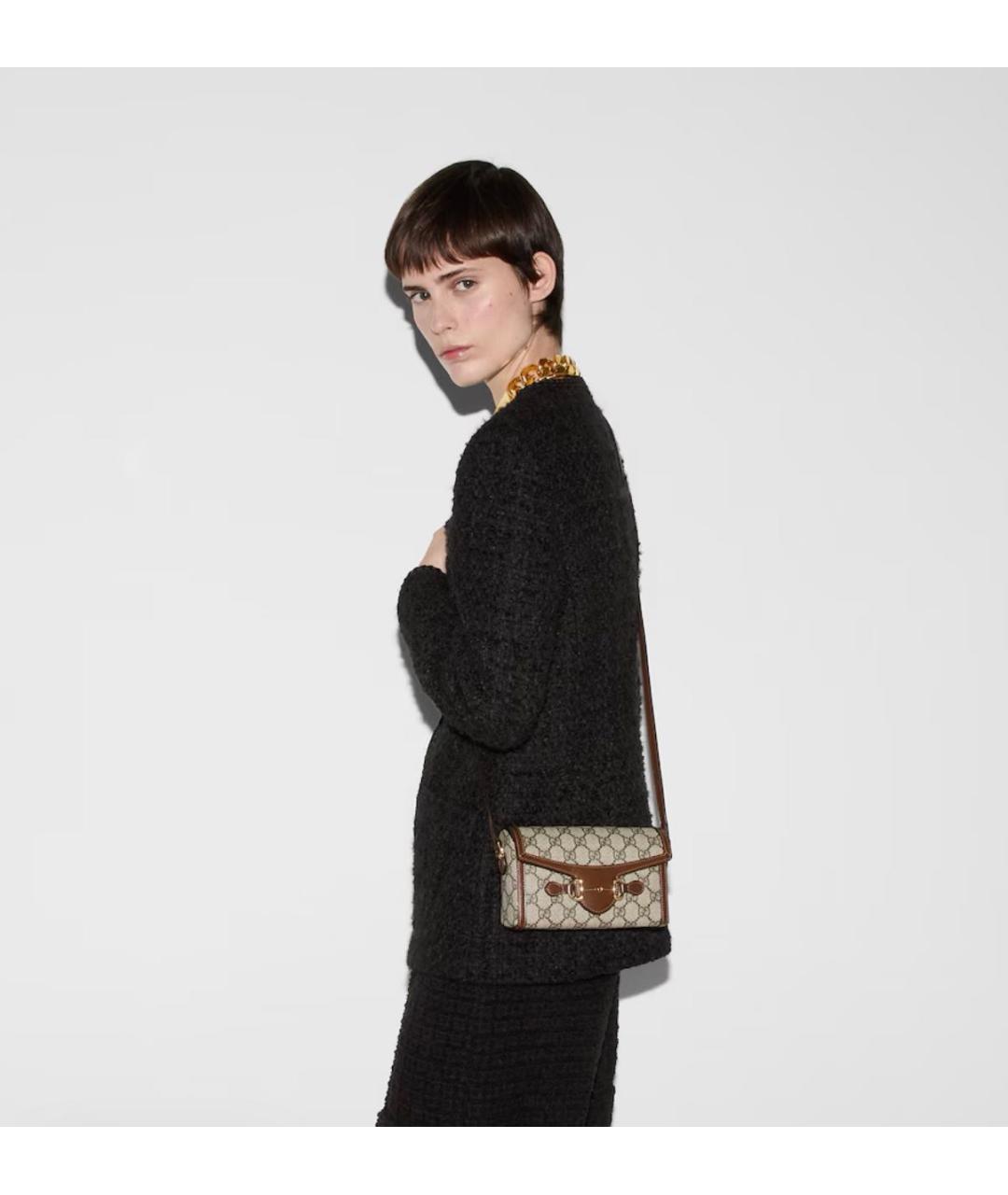 GUCCI Коричневая сумка через плечо, фото 2