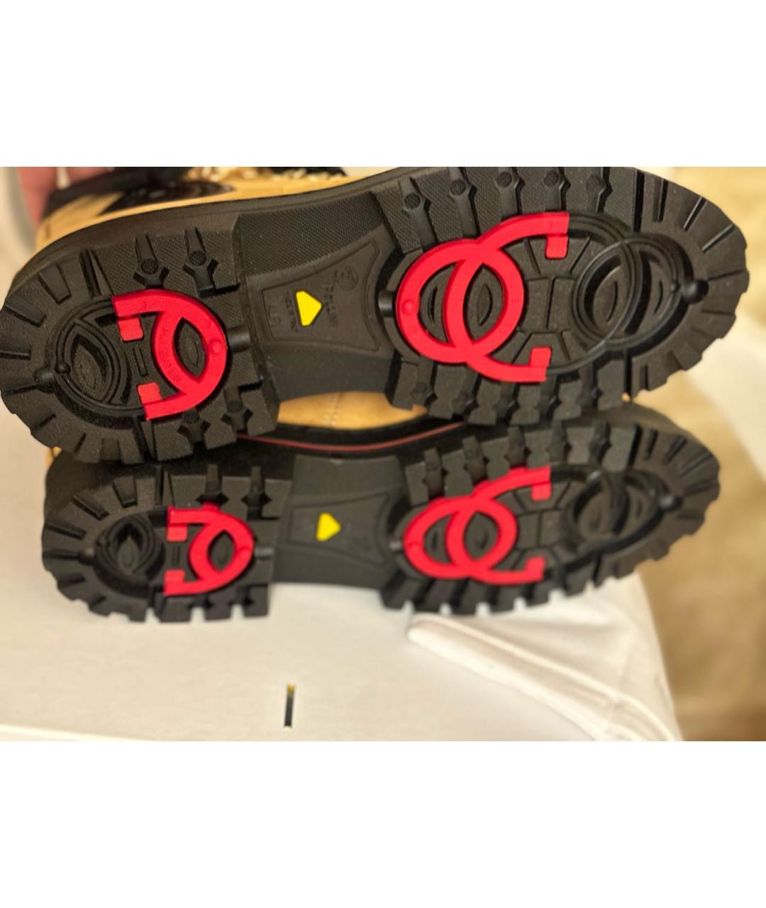 POLLINI Горчичные замшевые ботинки, фото 6