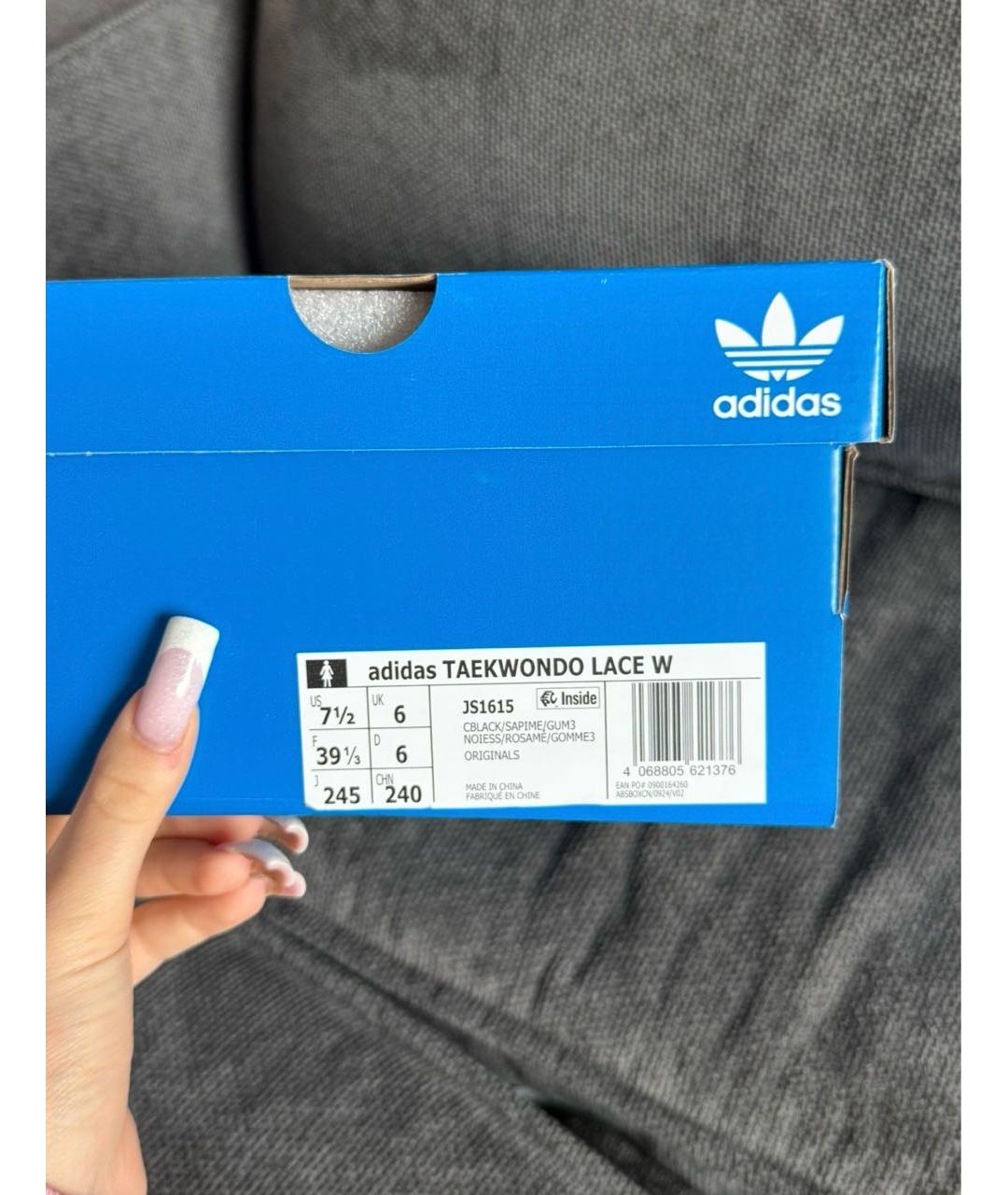 ADIDAS Черные кроссовки из искусственной кожи, фото 5