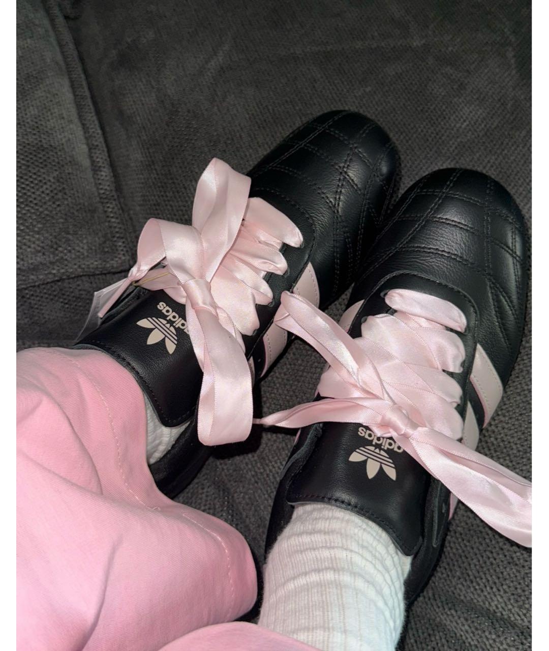 ADIDAS Черные кроссовки из искусственной кожи, фото 2