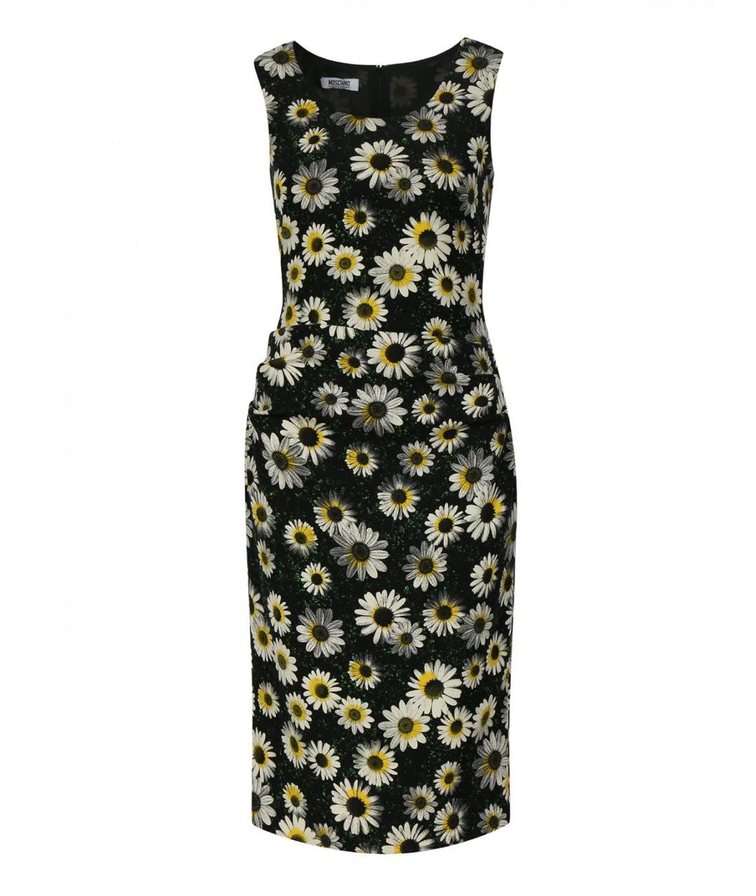 MOSCHINO Мульти полиэстеровое коктейльное платье, фото 1