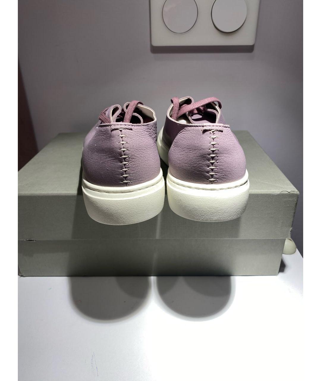 OFFICINE CREATIVE Фиолетовые кожаные кеды, фото 7