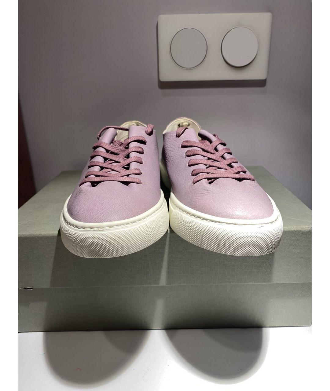 OFFICINE CREATIVE Фиолетовые кожаные кеды, фото 8