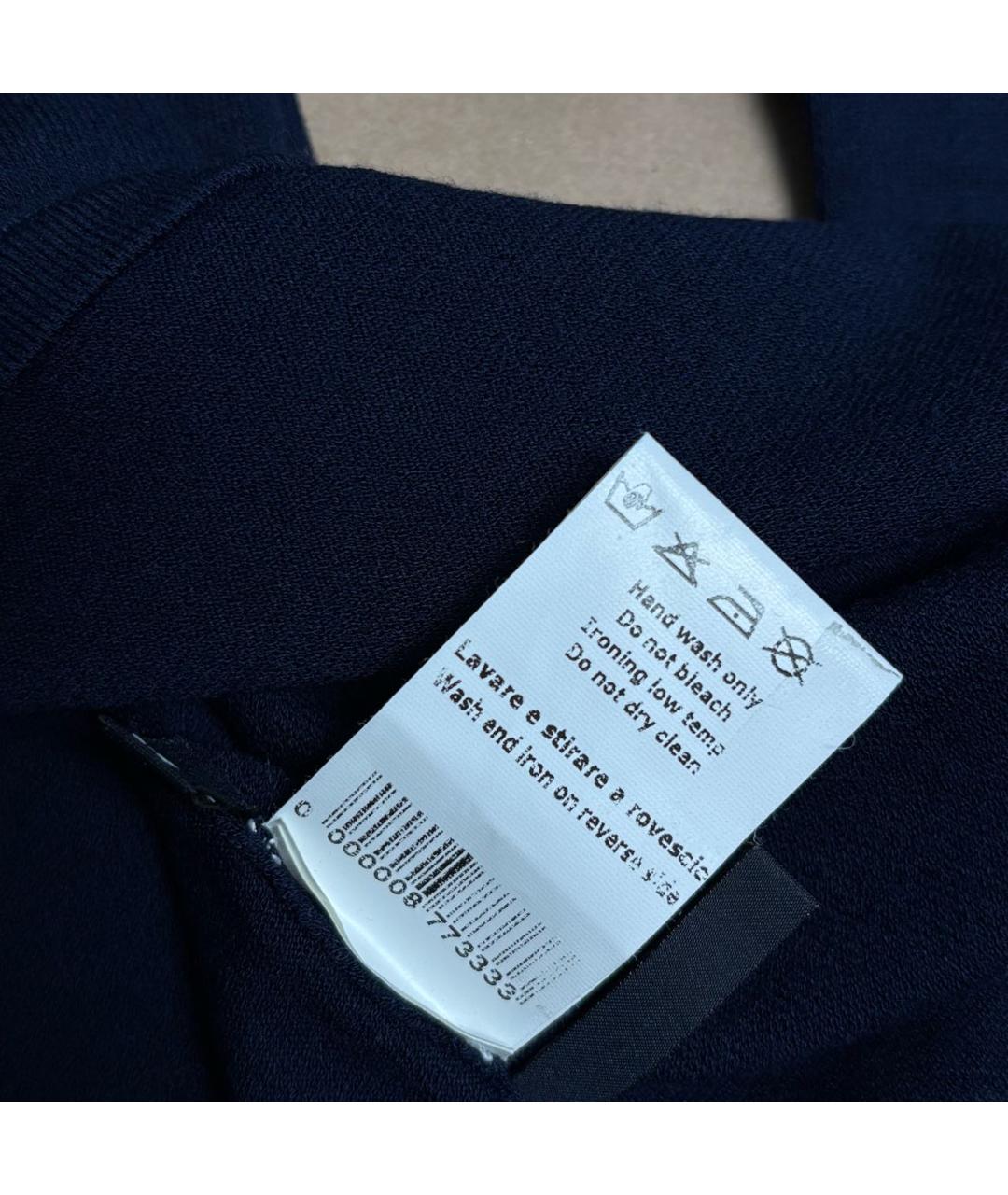 JIL SANDER Темно-синий шерстяной кардиган, фото 7