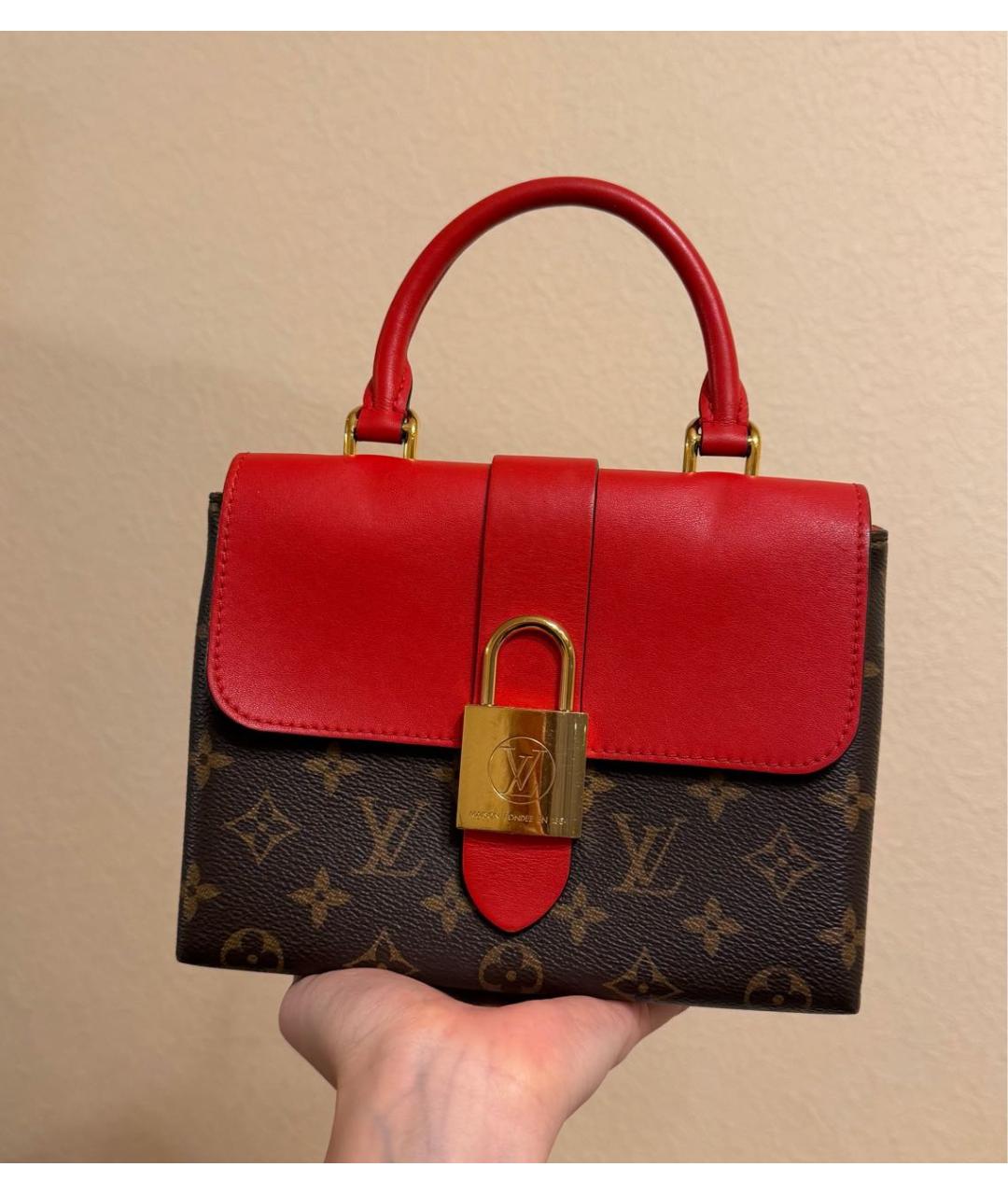 LOUIS VUITTON Красная сумка с короткими ручками, фото 5