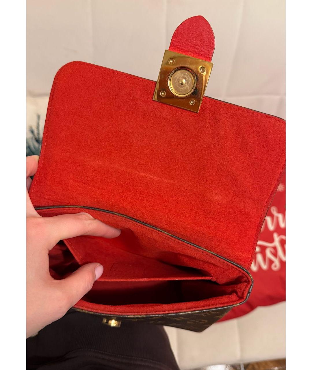 LOUIS VUITTON Красная сумка с короткими ручками, фото 4