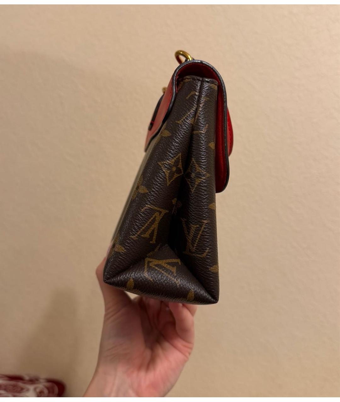 LOUIS VUITTON Красная сумка с короткими ручками, фото 2