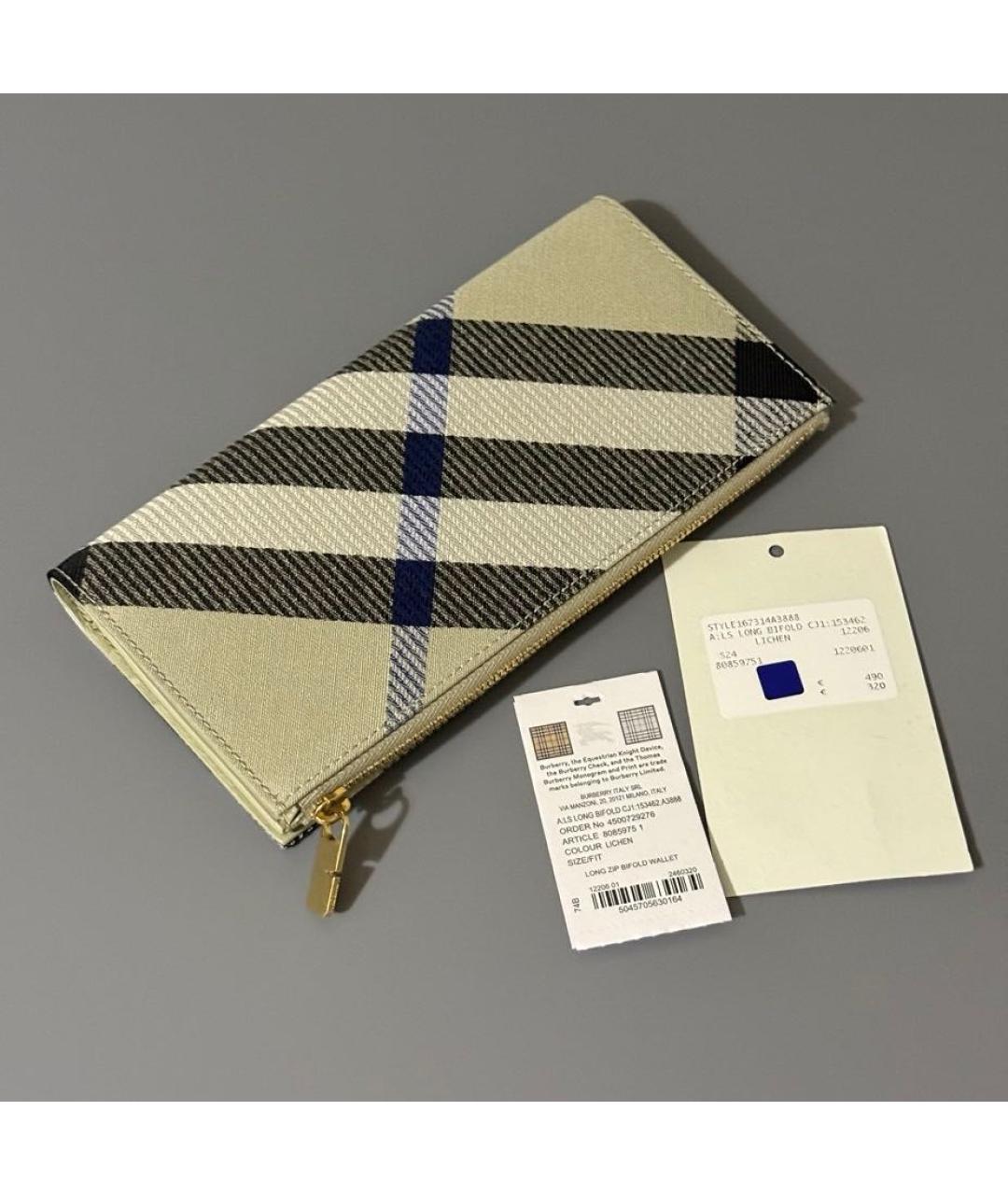 BURBERRY Мульти кожаный кошелек, фото 6