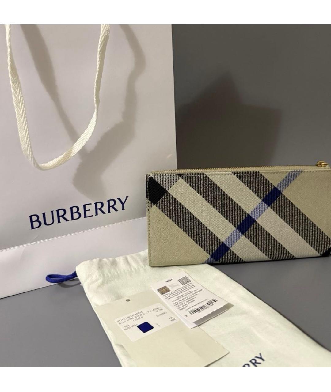 BURBERRY Мульти кожаный кошелек, фото 3