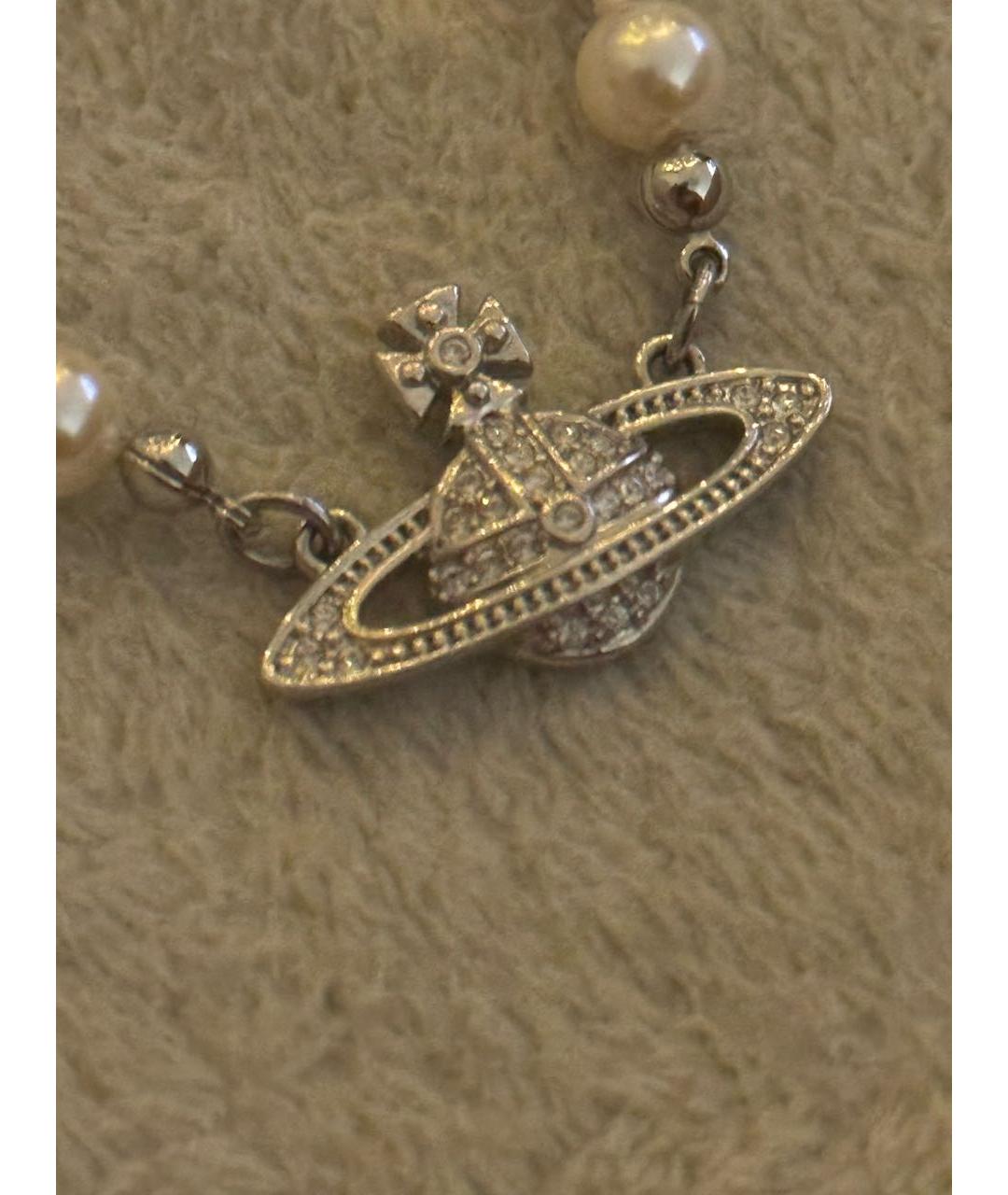 VIVIENNE WESTWOOD Белая жемчужная подвеска, фото 6