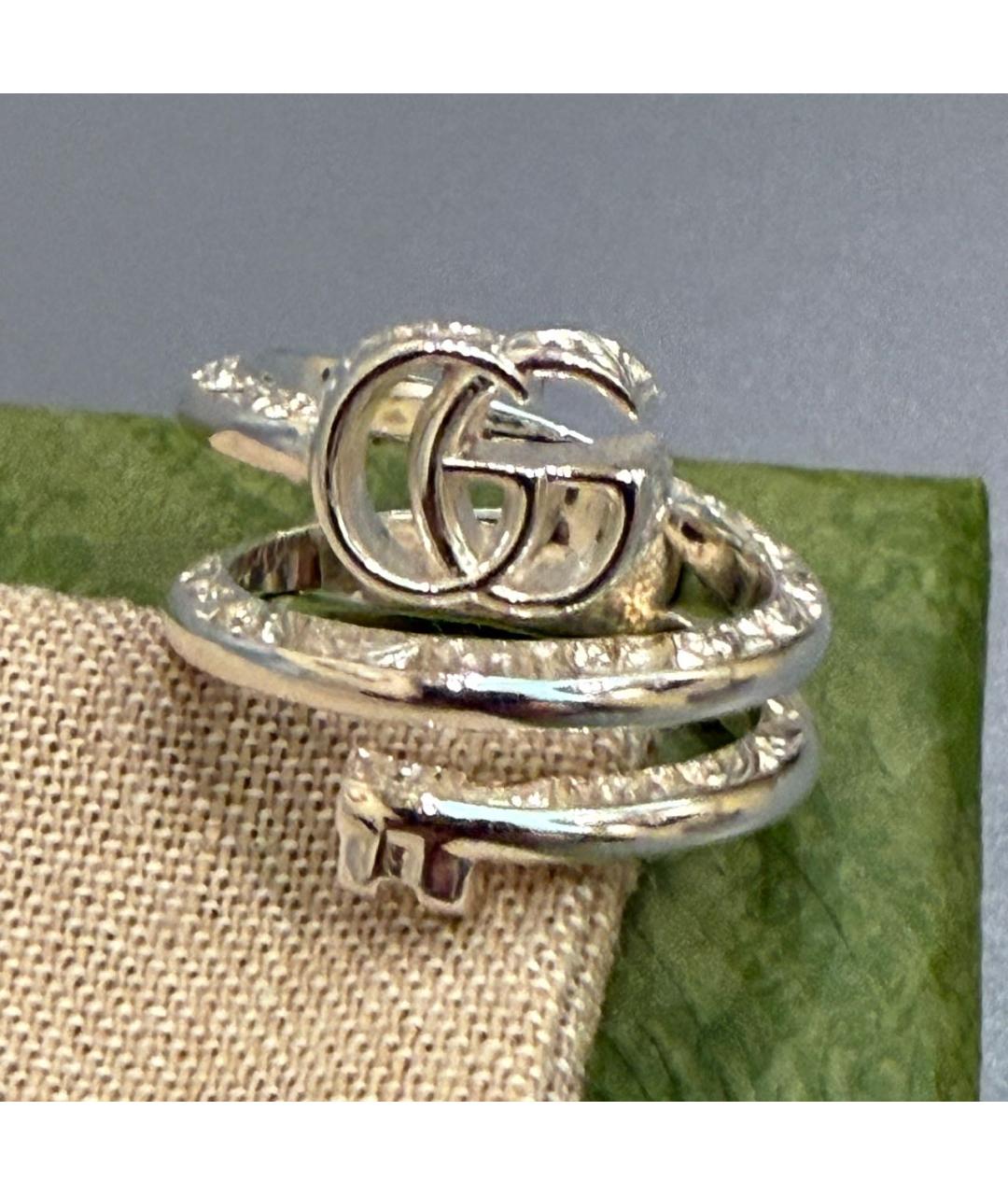 GUCCI Серебряное серебряное кольцо, фото 2