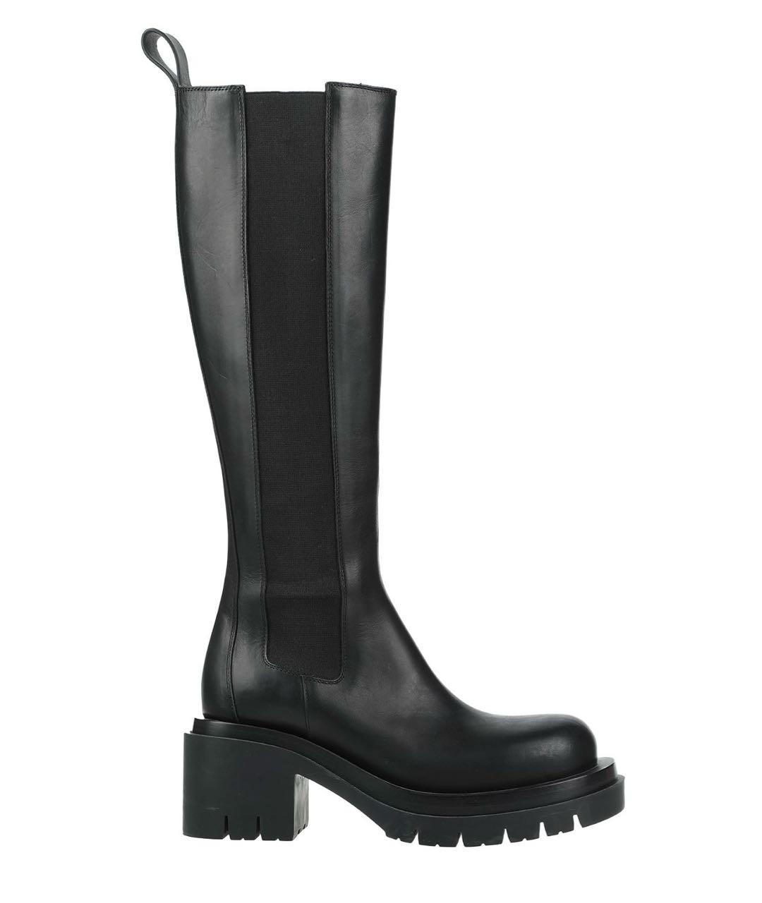 BOTTEGA VENETA Черные кожаные сапоги, фото 8