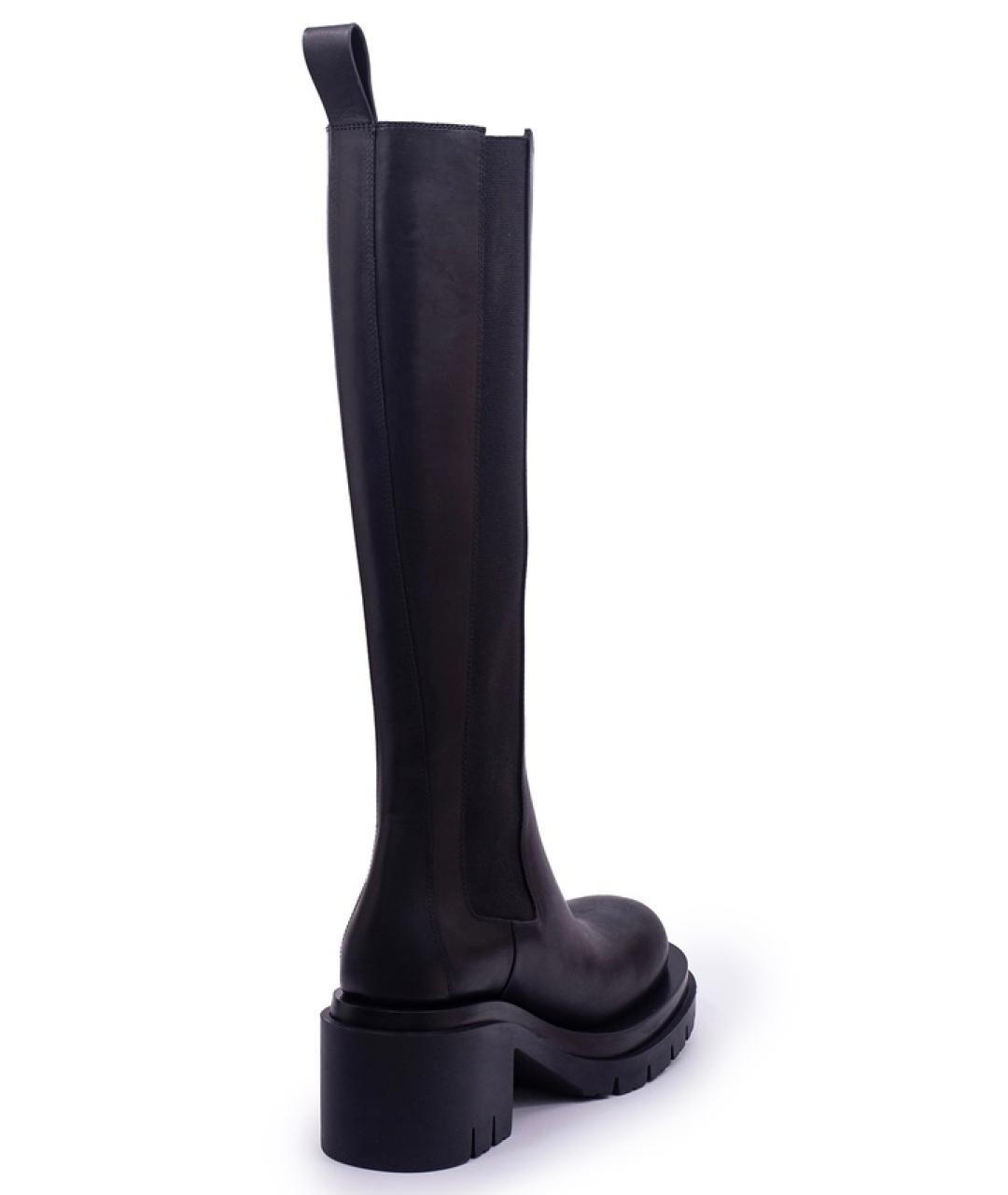 BOTTEGA VENETA Черные кожаные сапоги, фото 4