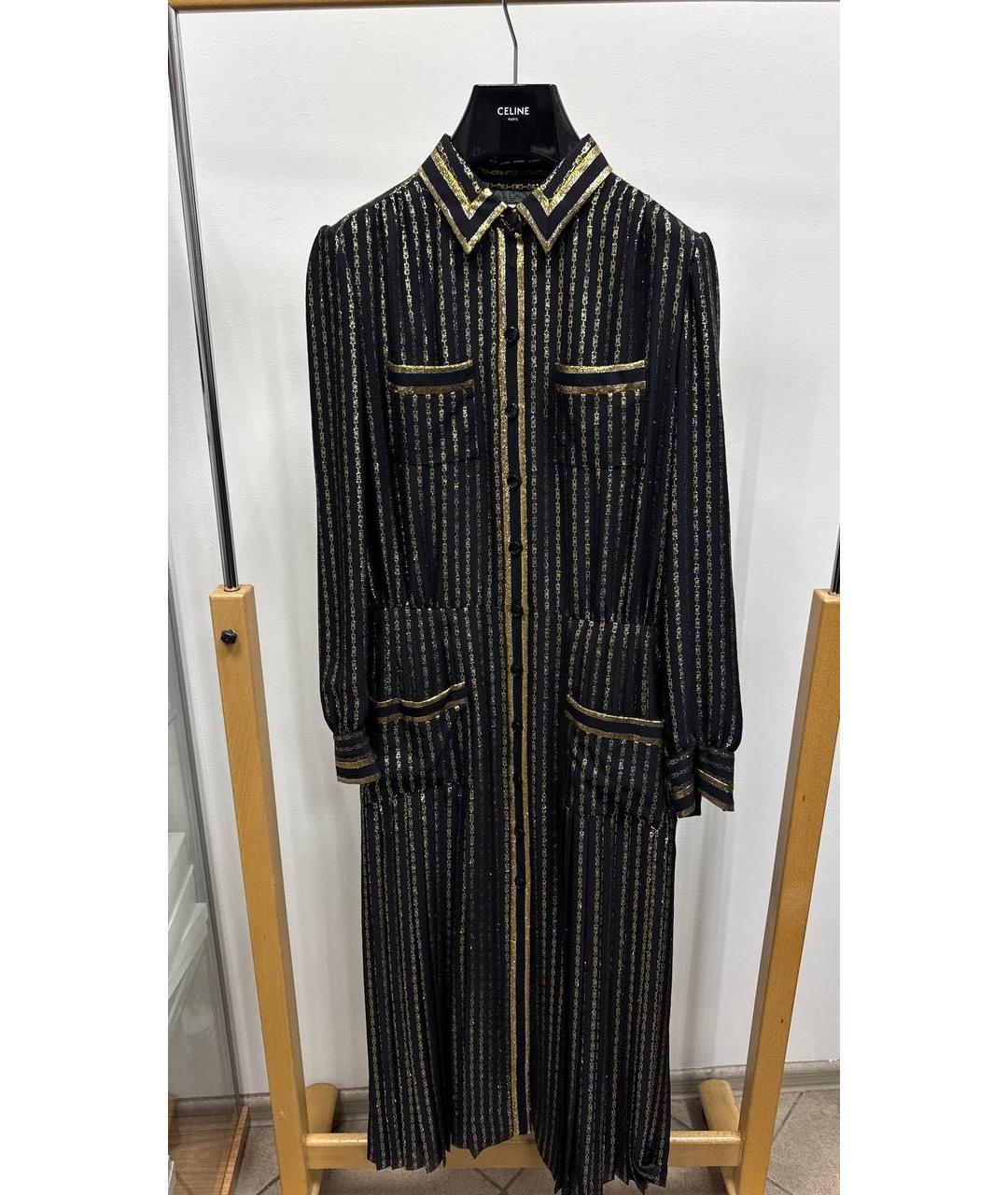 CELINE Мульти шелковое вечернее платье, фото 5