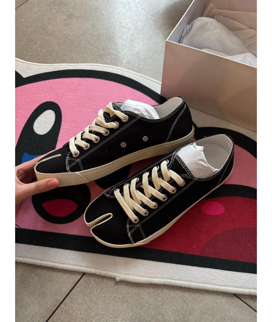 MAISON MARGIELA Черные кеды, фото 4