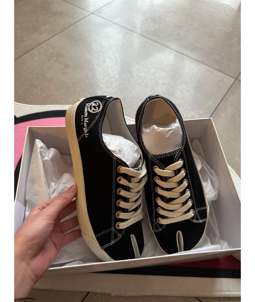 MAISON MARGIELA Черные кеды, фото 3