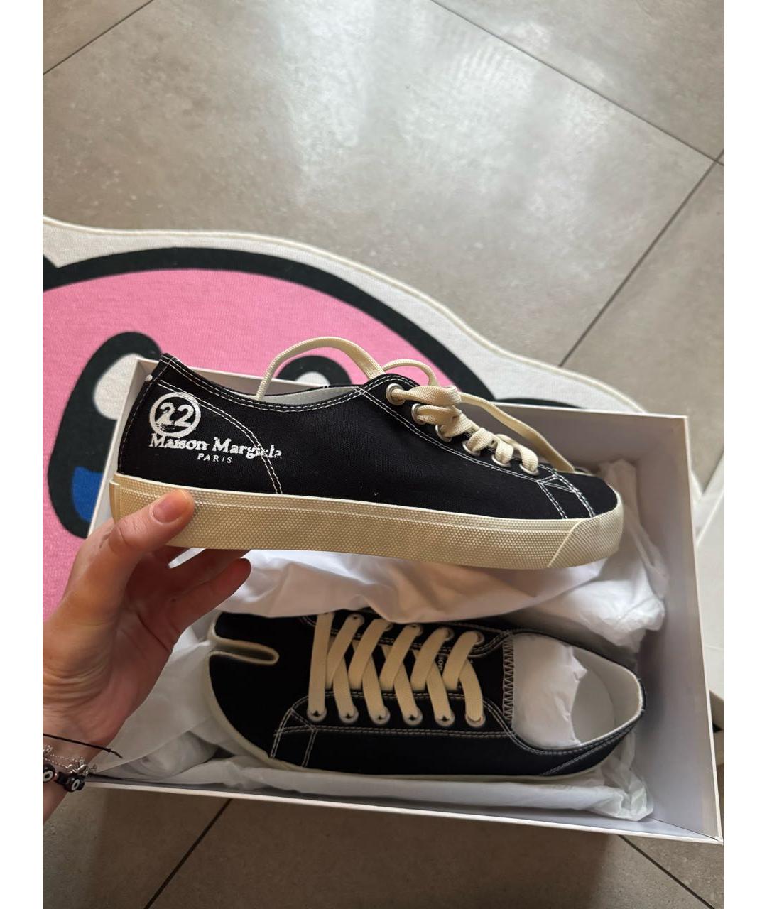 MAISON MARGIELA Черные кеды, фото 2