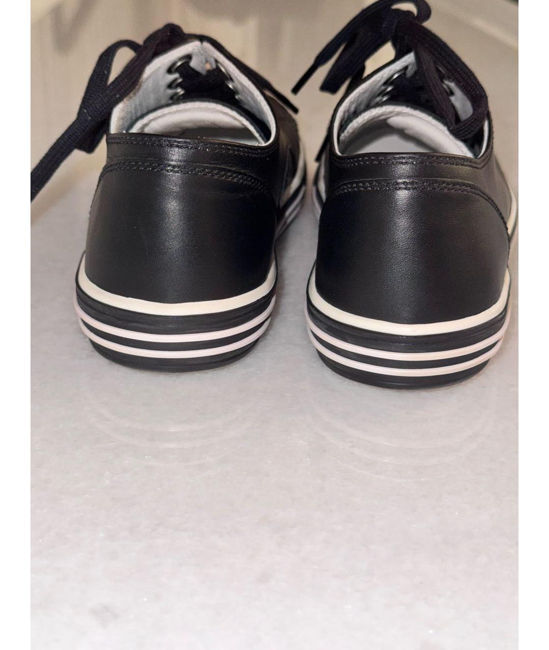 CHANEL Черные кожаные кеды, фото 8