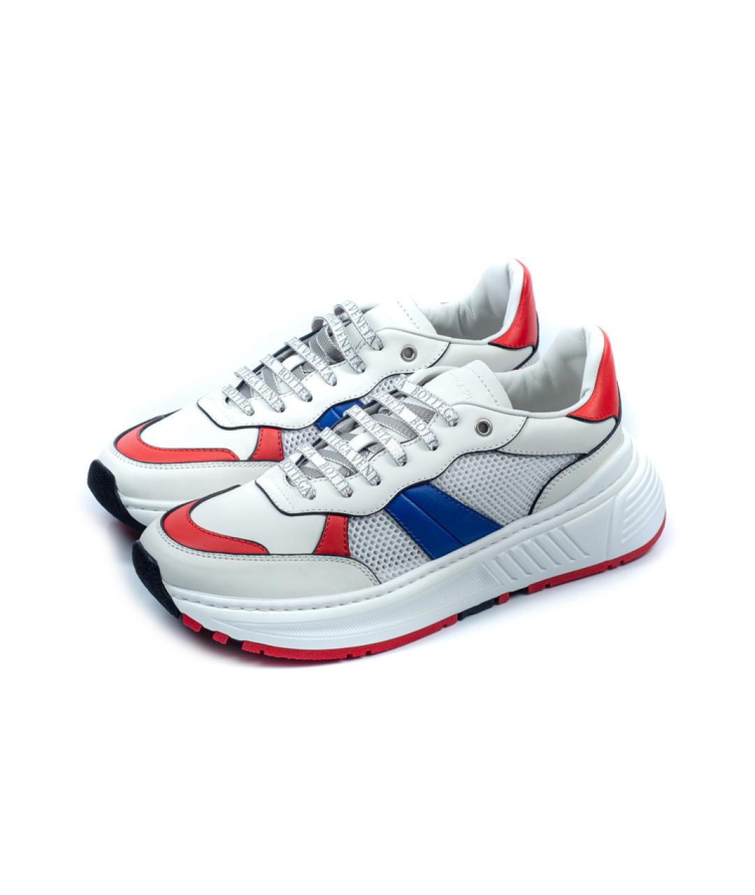 BOTTEGA VENETA Белые кожаные кроссовки, фото 2