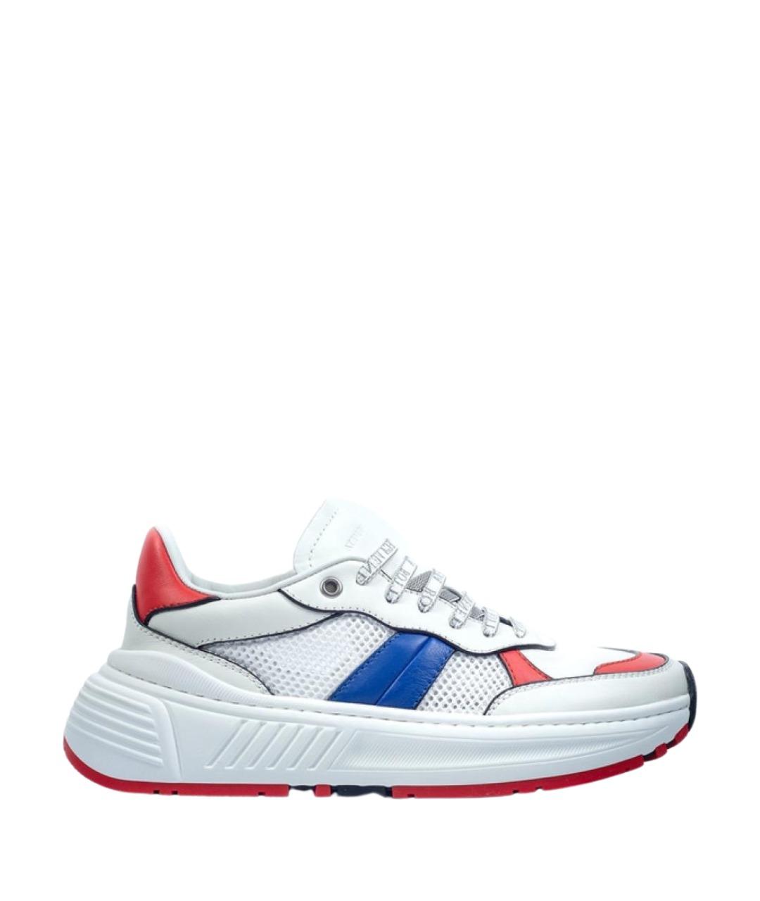 BOTTEGA VENETA Белые кожаные кроссовки, фото 1