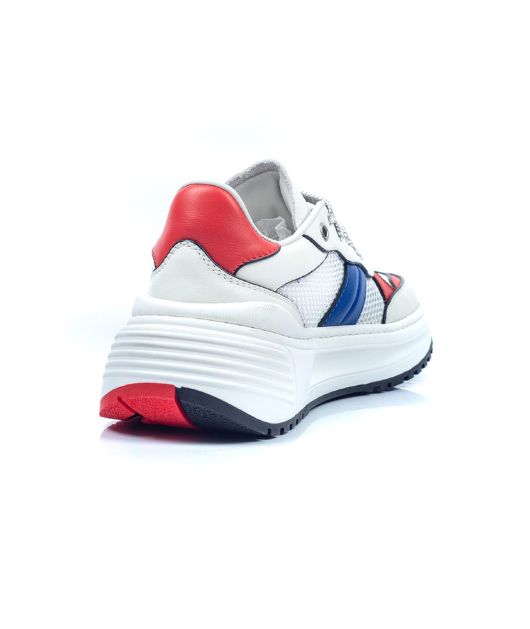 BOTTEGA VENETA Белые кожаные кроссовки, фото 4