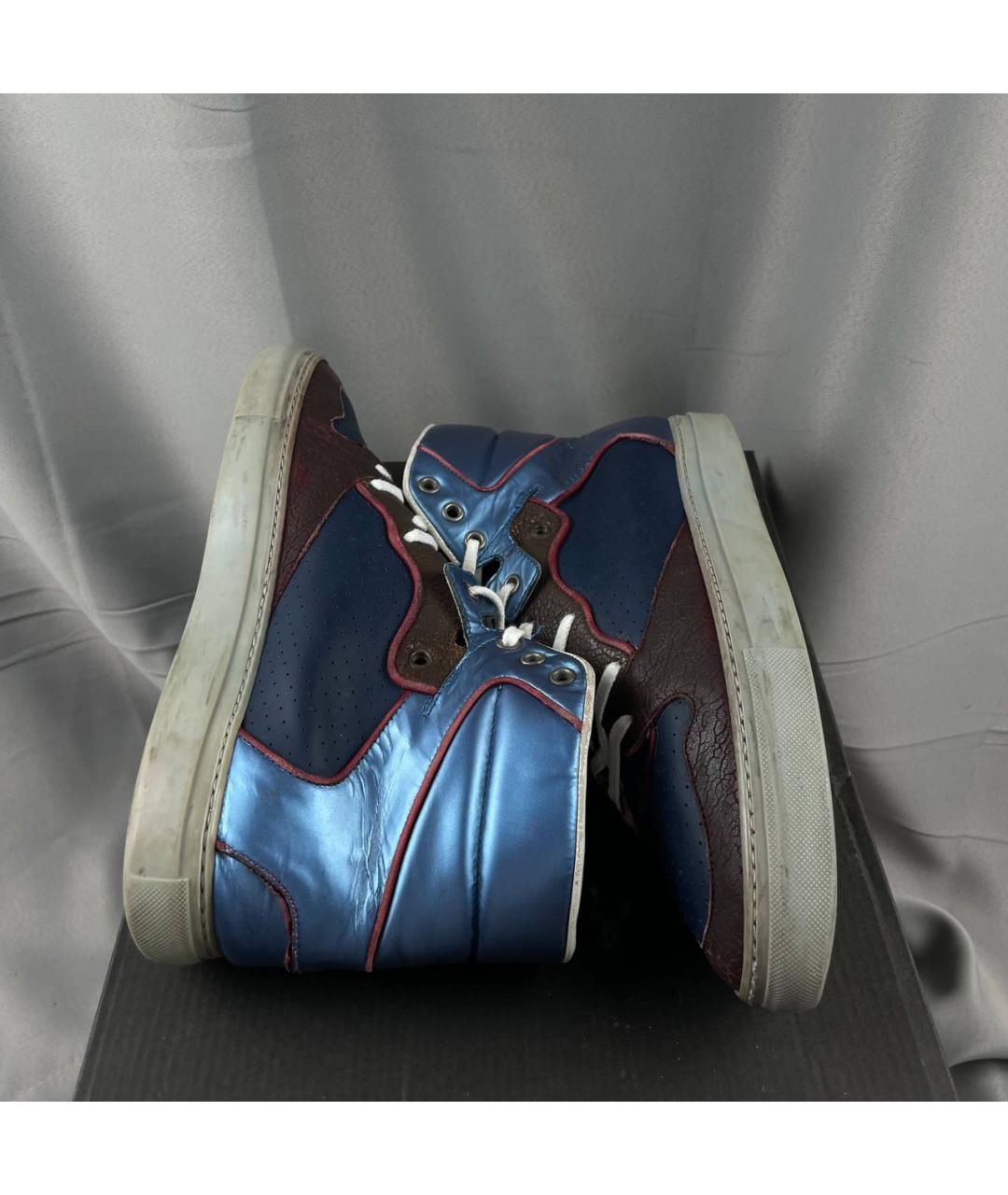 BALENCIAGA Мульти кожаные высокие кроссовки / кеды, фото 4