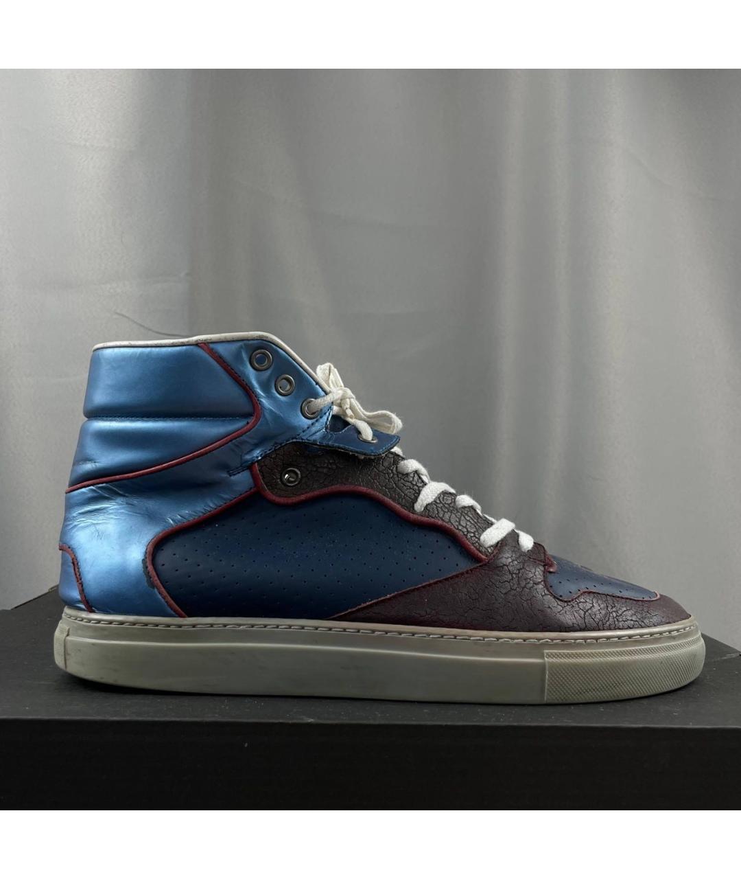 BALENCIAGA Мульти кожаные высокие кроссовки / кеды, фото 8