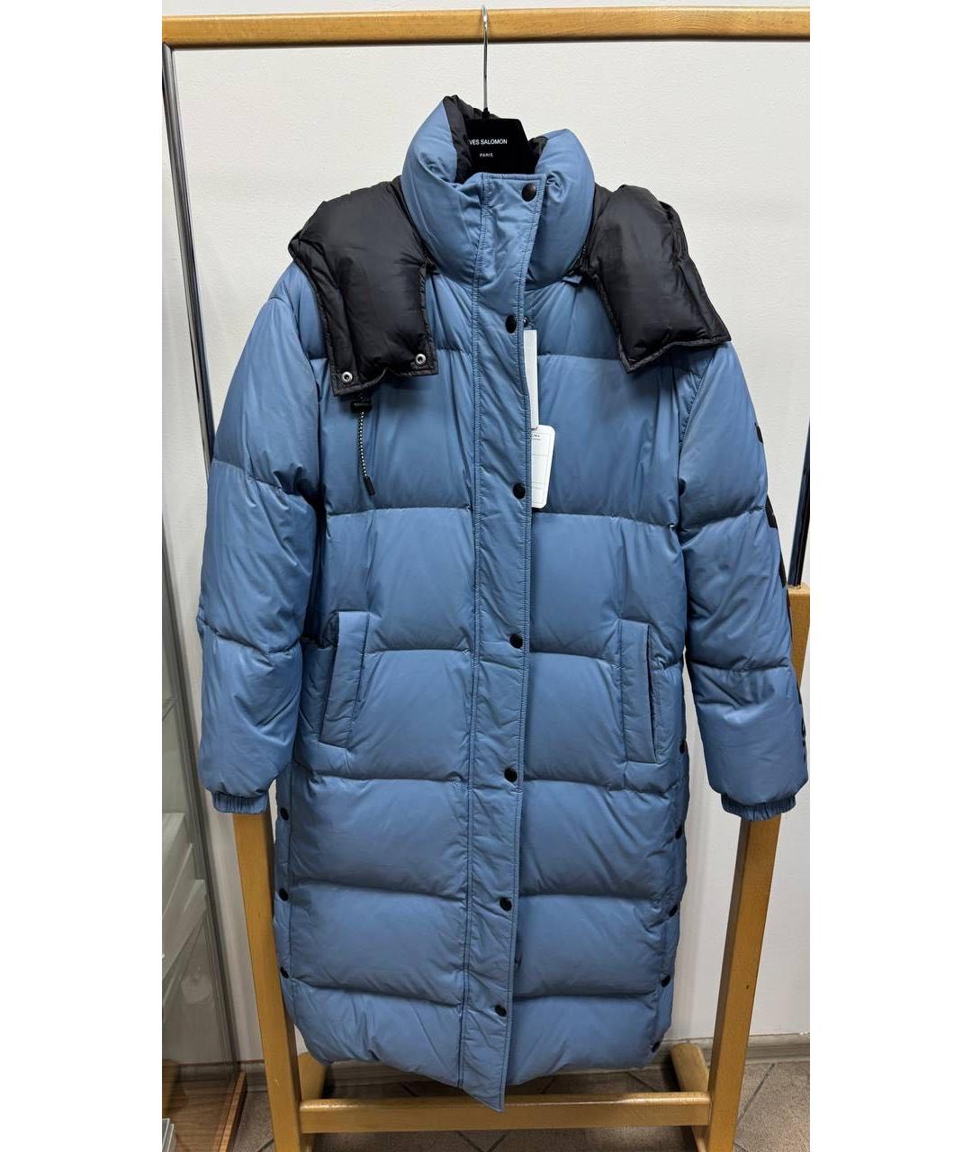 ARMY YVES SALOMON Синяя полиэстеровая куртка, фото 9