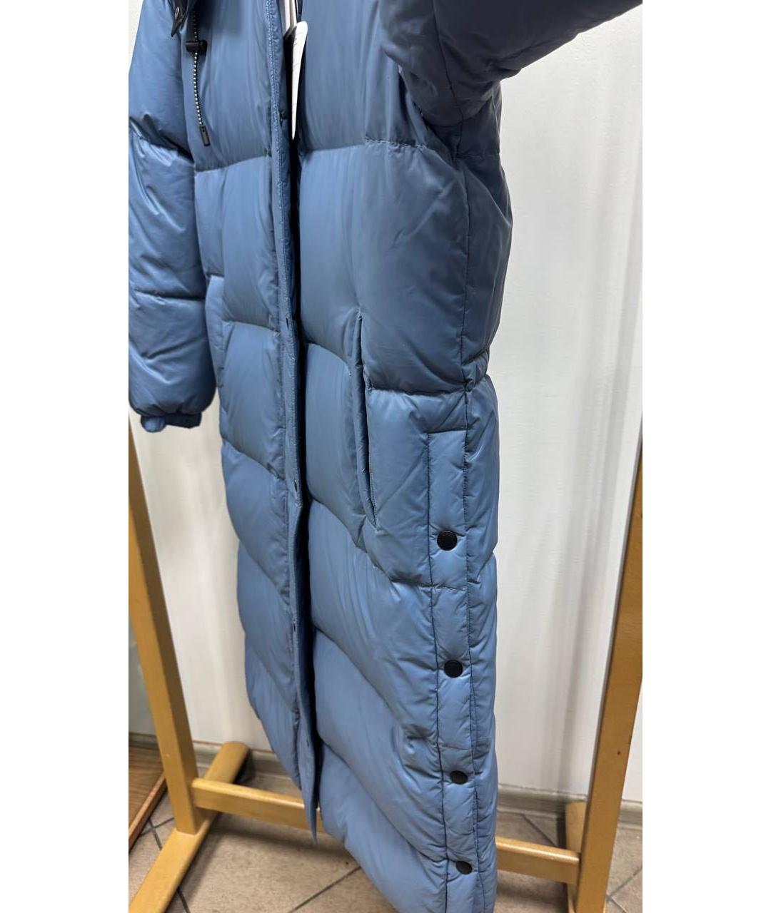 ARMY YVES SALOMON Синяя полиэстеровая куртка, фото 3